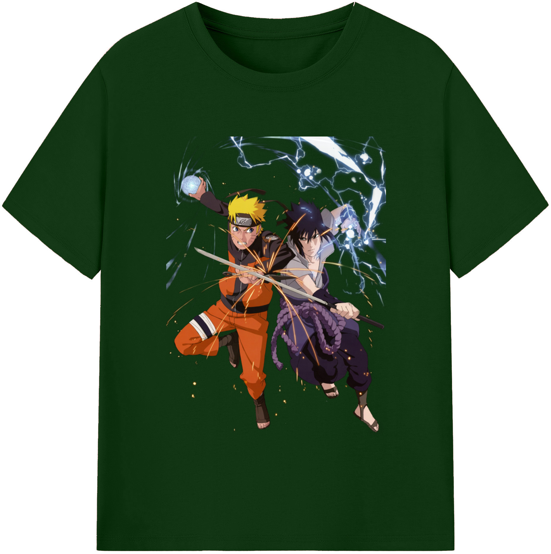 （画像用） NARUTO -ナルト- うずまき ナルト Uzumaki Naruto 綿100％半袖Tシャツ（フロントプリント）